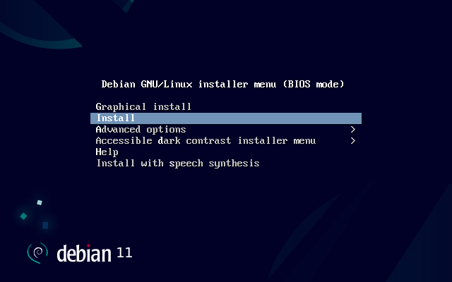Установка debian онлайн